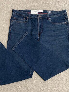 NEW Men's English Laundry Harrow Straight Fit Denim Jeans, Dark Blue, 38x29